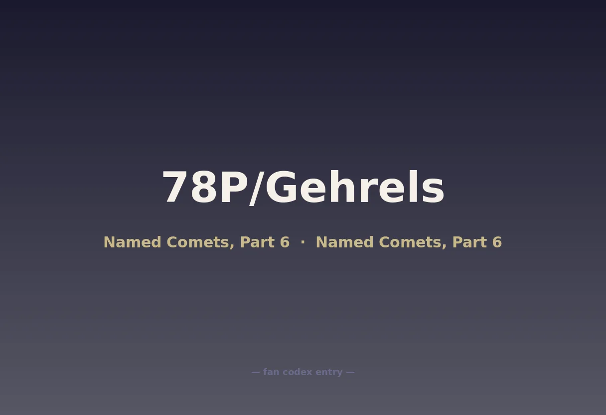 78P/Gehrels