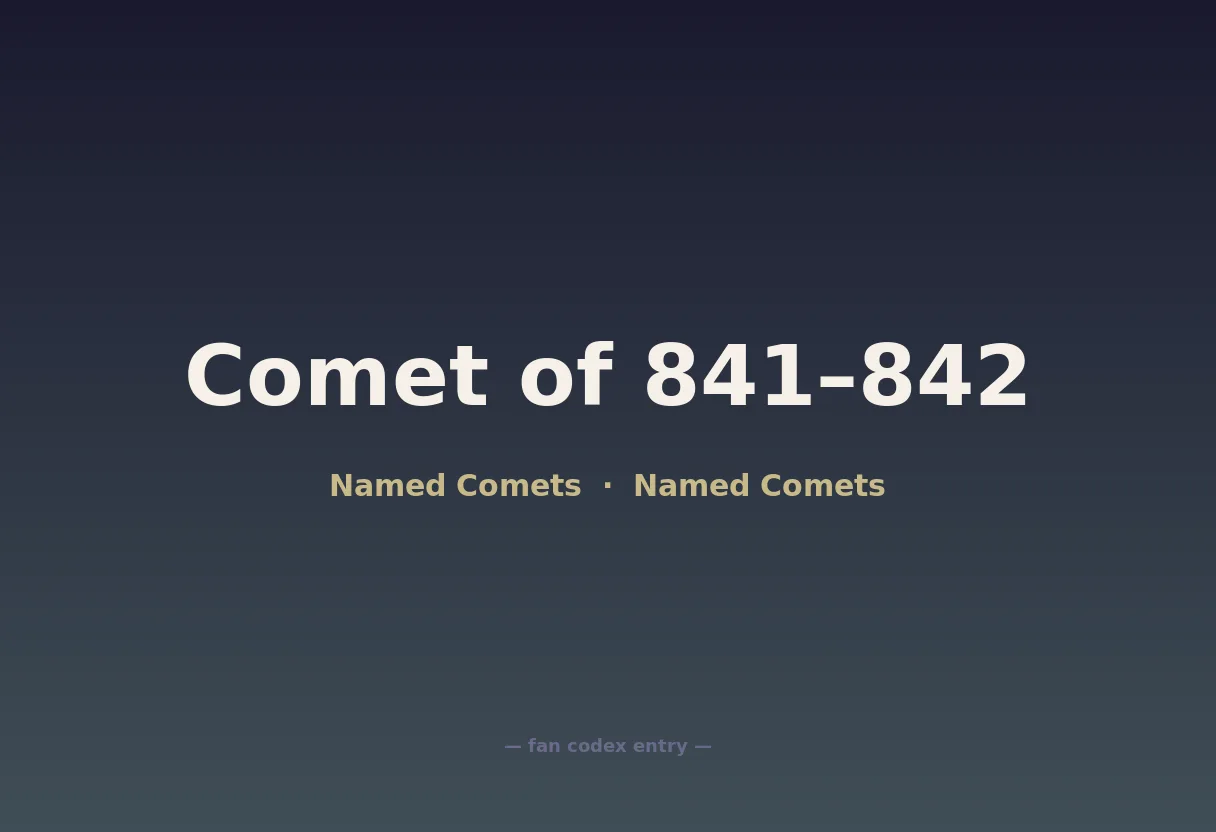 Comet of 841–842