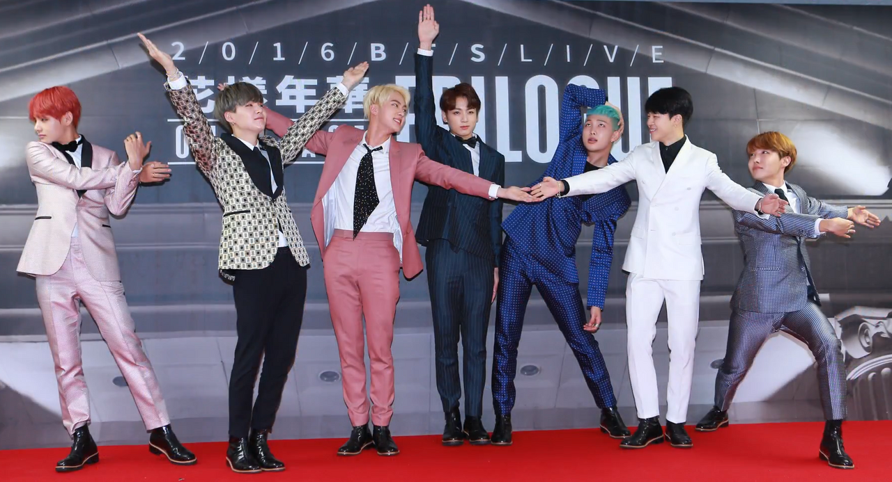 BTS at The Most Beautiful Moment Epilogue in Life Press Confrence