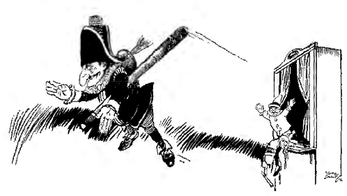 Epilogue in a puppet show--tailpiece illus--Century 1922