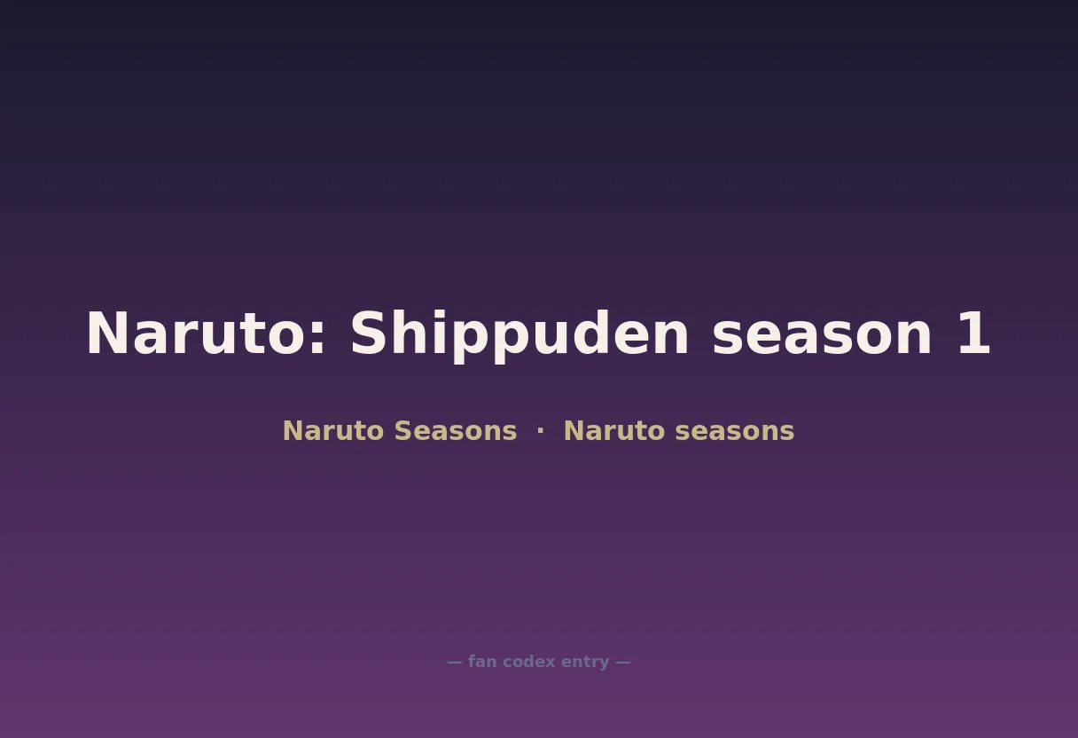 Naruto: Shippuden season 1
