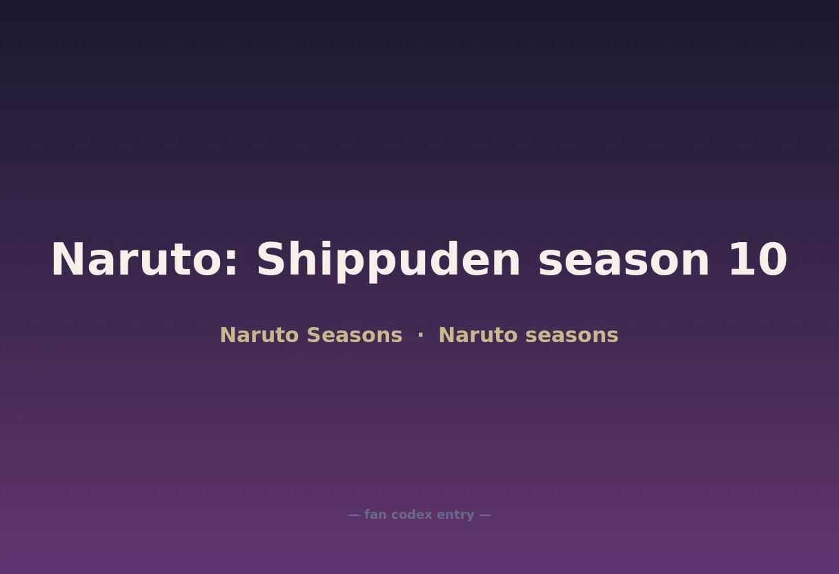 Naruto: Shippuden season 10