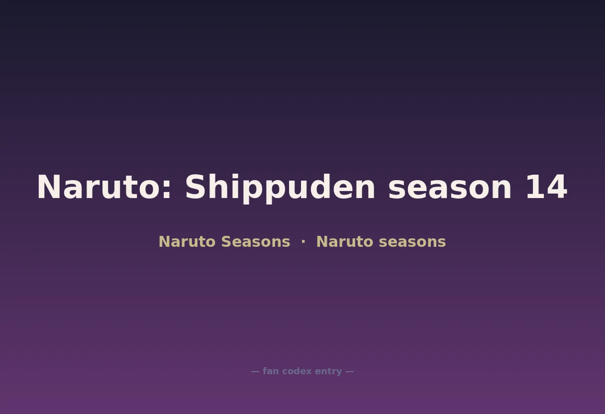 Naruto: Shippuden season 14