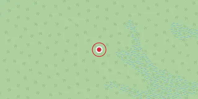Street map of the area around Lobéké National Park; the red dot marks 2°15′00″N 15°45′00″E