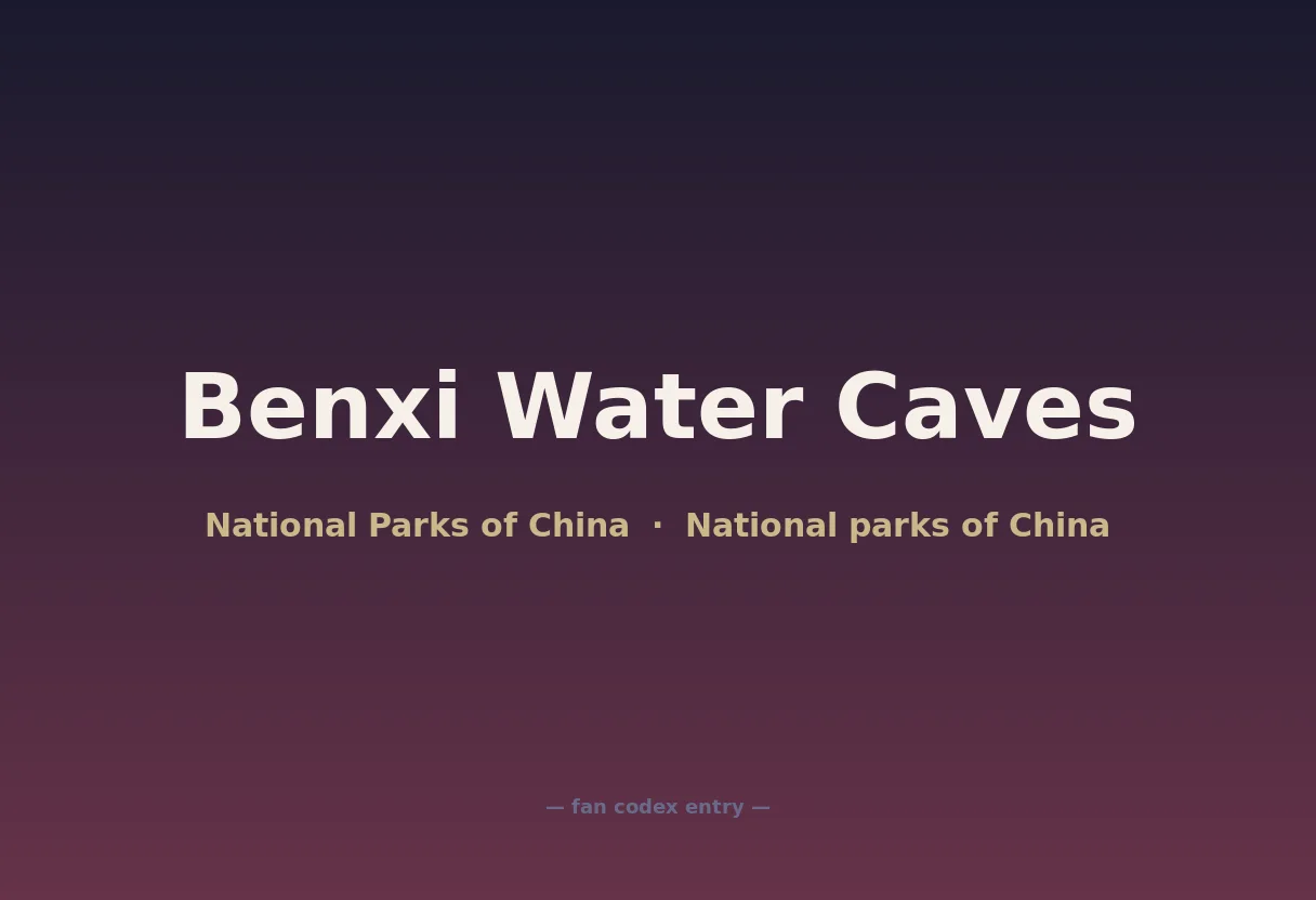 Benxi Water Caves