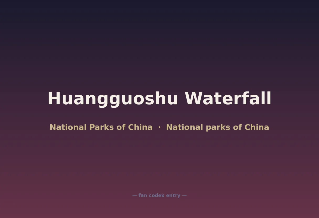 Huangguoshu Waterfall