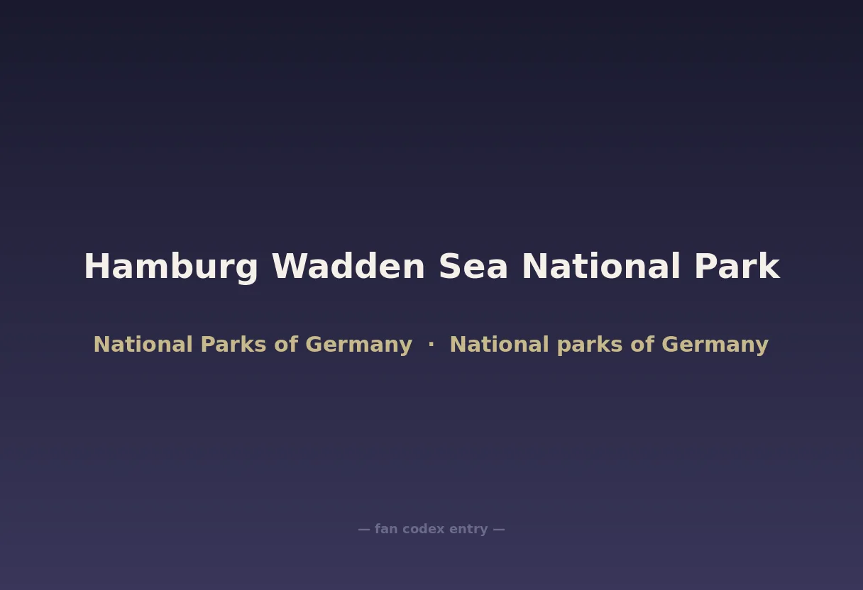 Hamburg Wadden Sea National Park