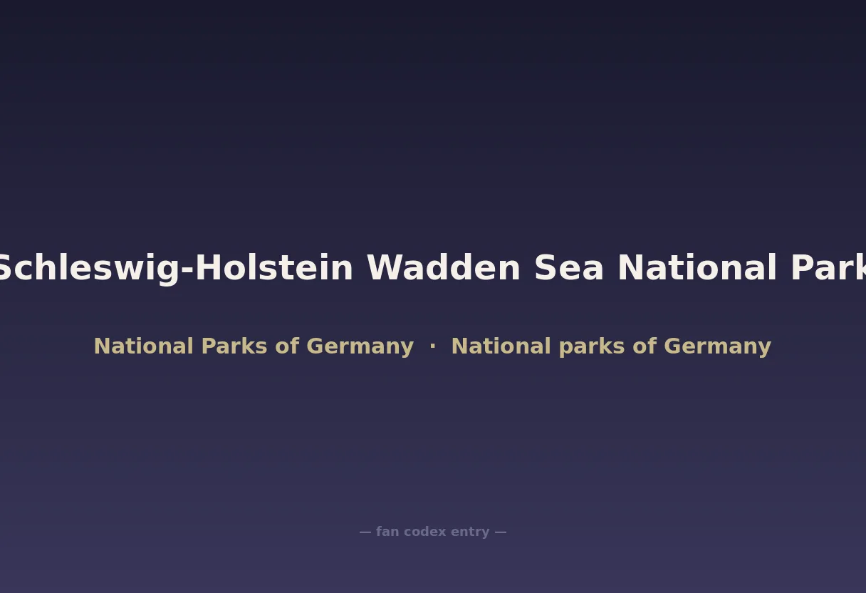 Schleswig-Holstein Wadden Sea National Park