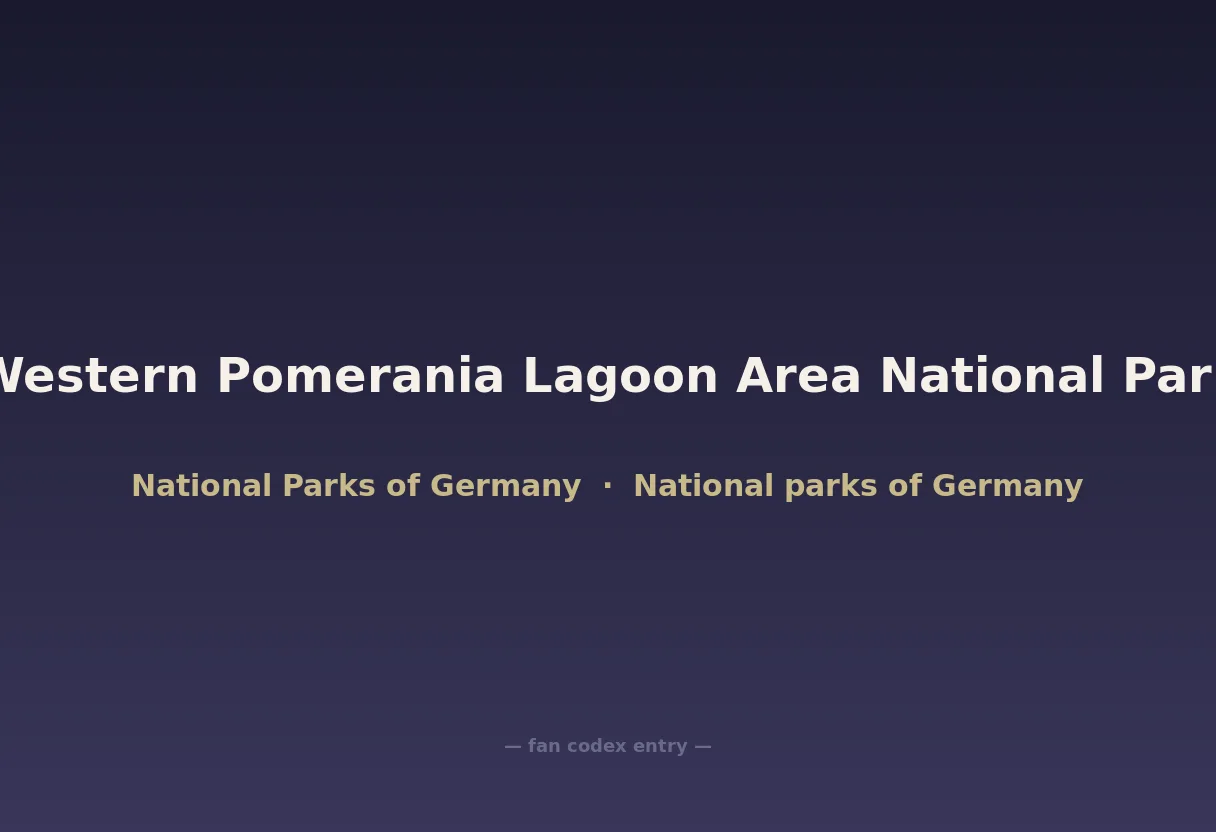 Western Pomerania Lagoon Area National Park