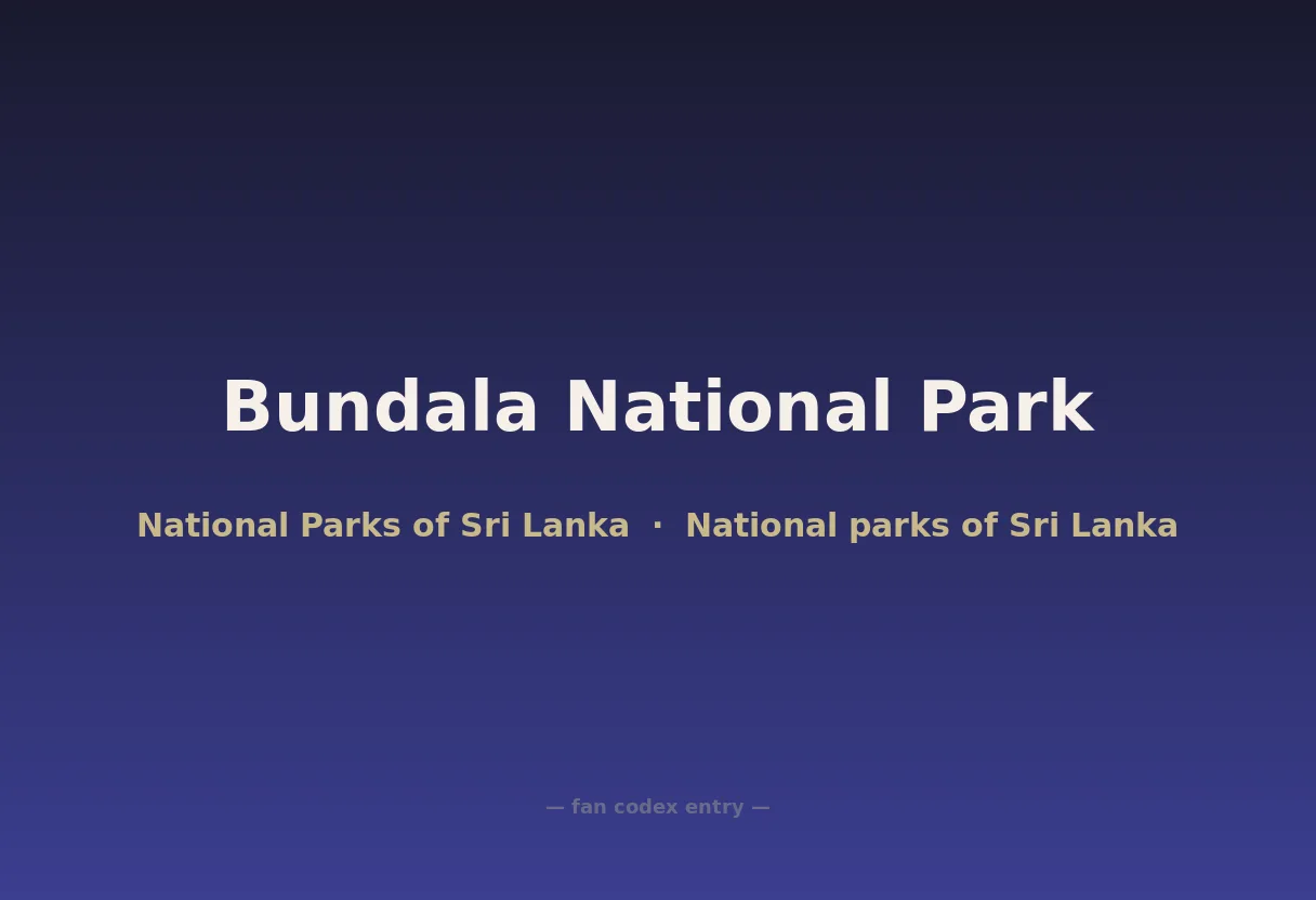 Bundala National Park