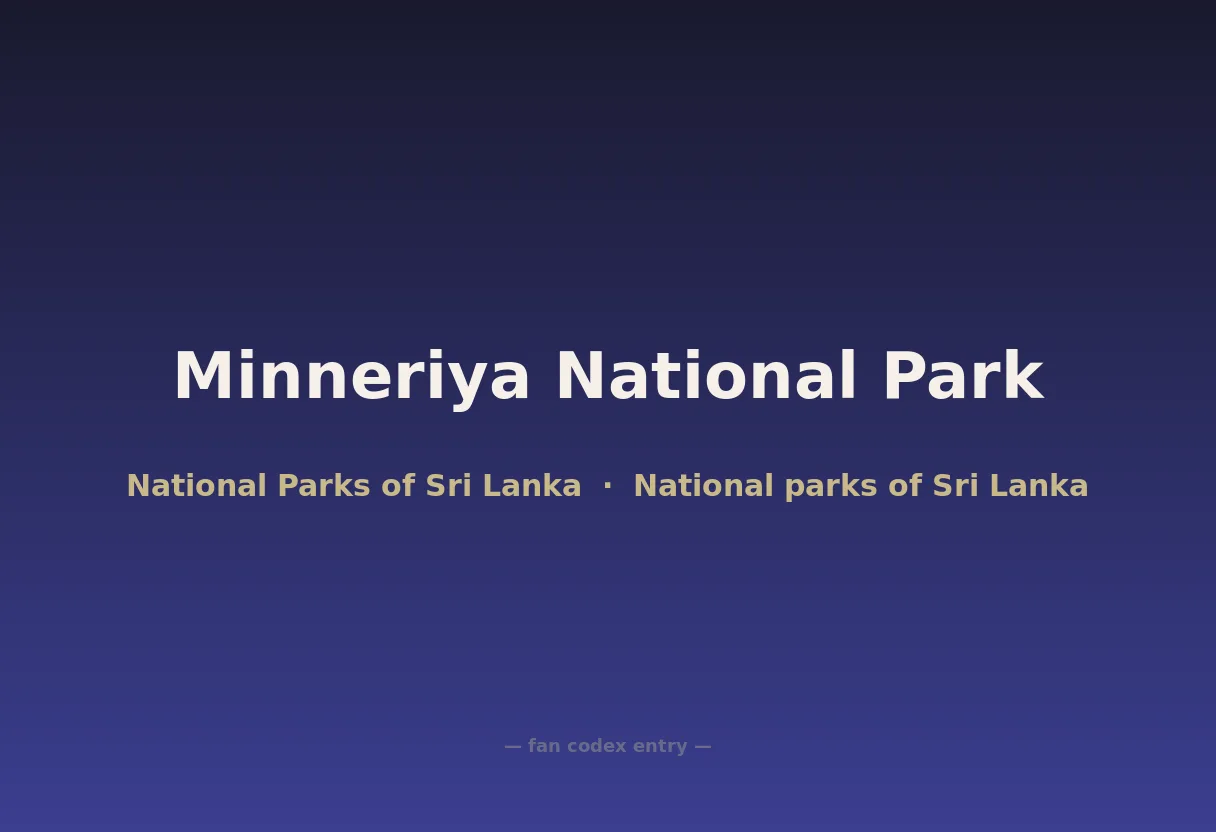 Minneriya National Park