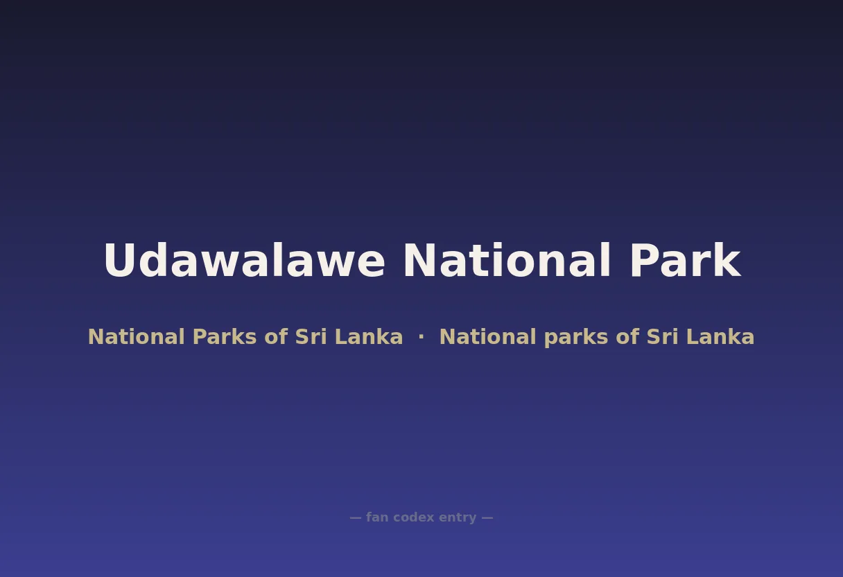 Udawalawe National Park