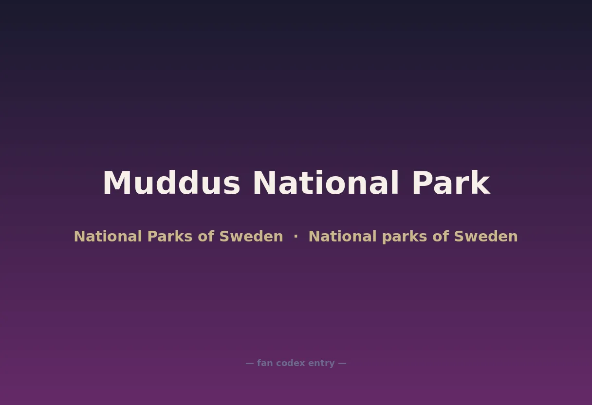 Muddus National Park