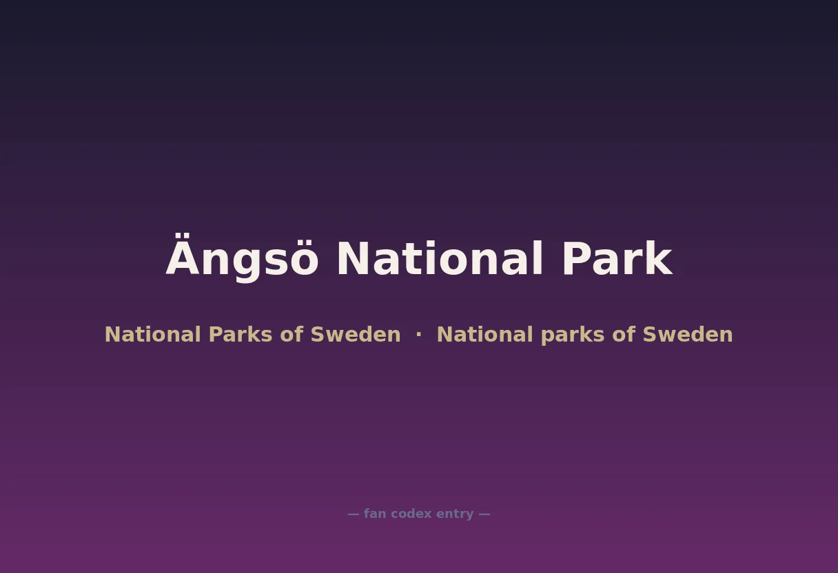 Ängsö National Park