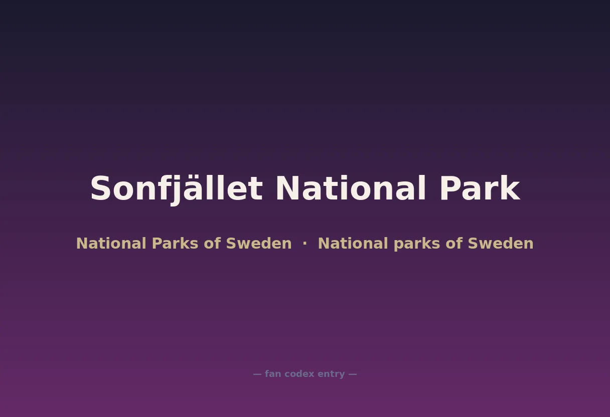 Sonfjället National Park