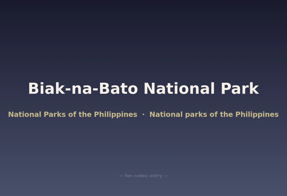 Biak-na-Bato National Park