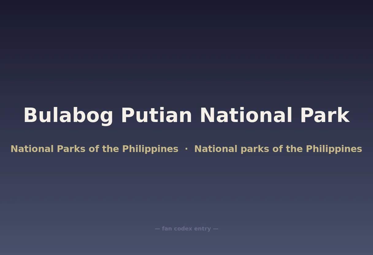 Bulabog Putian National Park