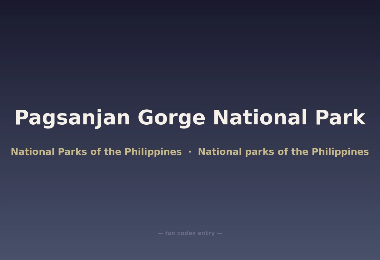 Pagsanjan Gorge National Park