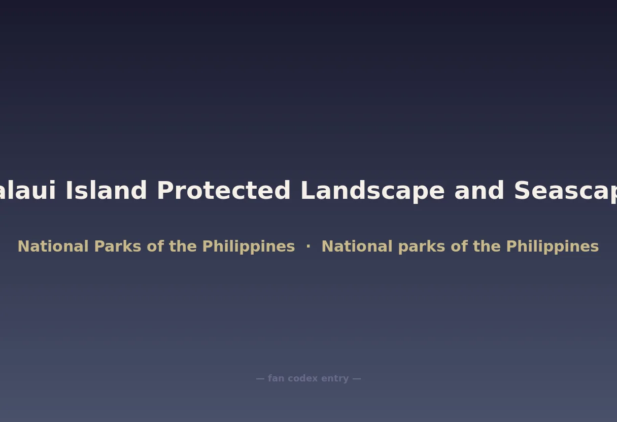 Palaui Island Protected Landscape and Seascape
