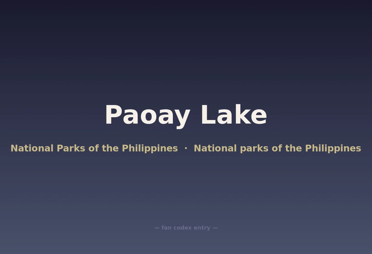 Paoay Lake