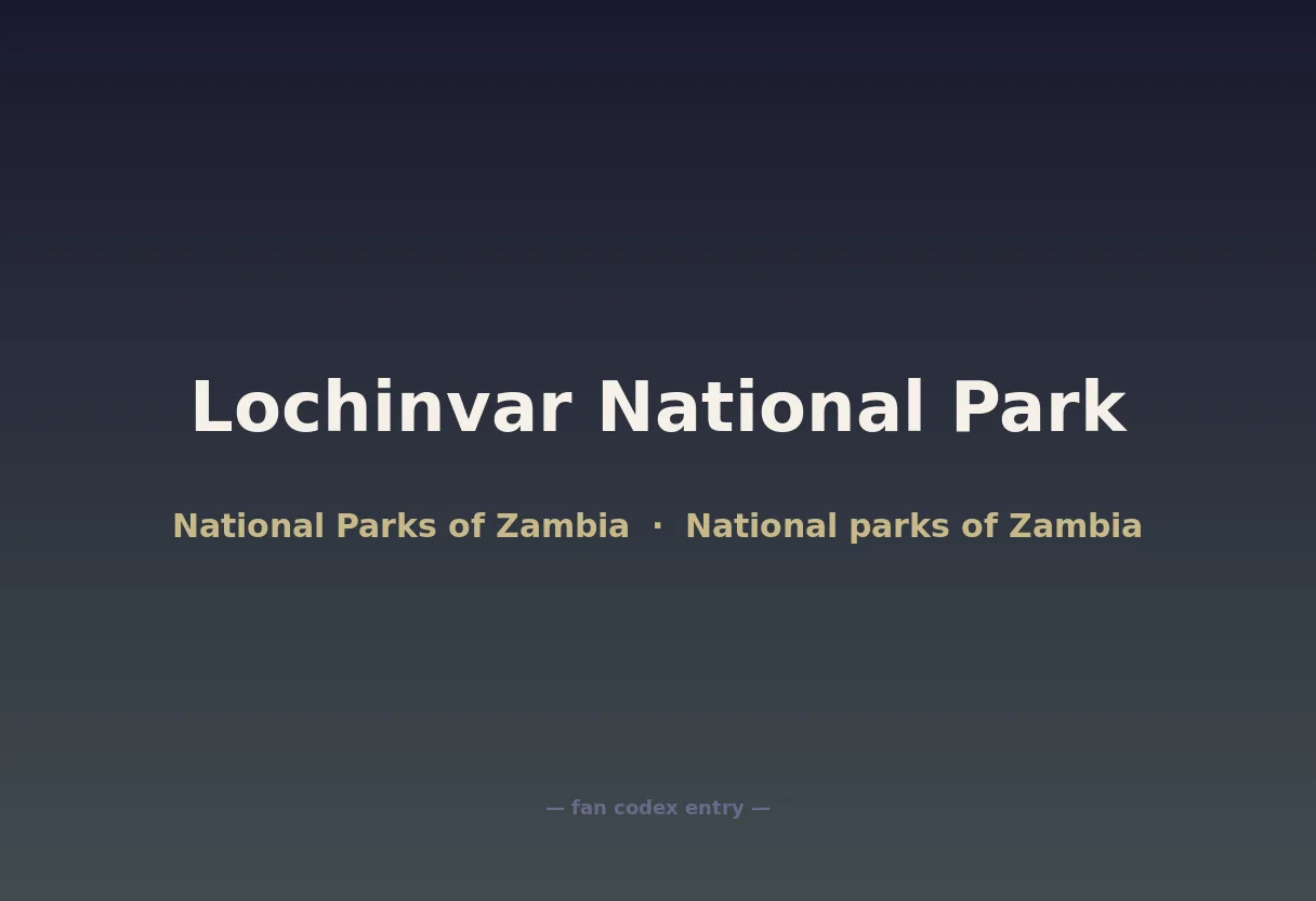 Lochinvar National Park
