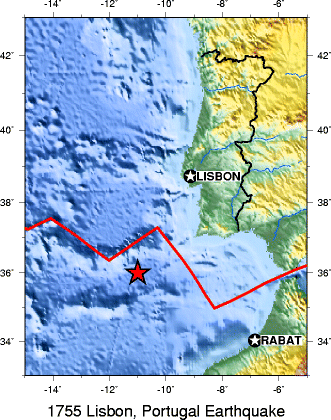 Lisbon Earthquake Location