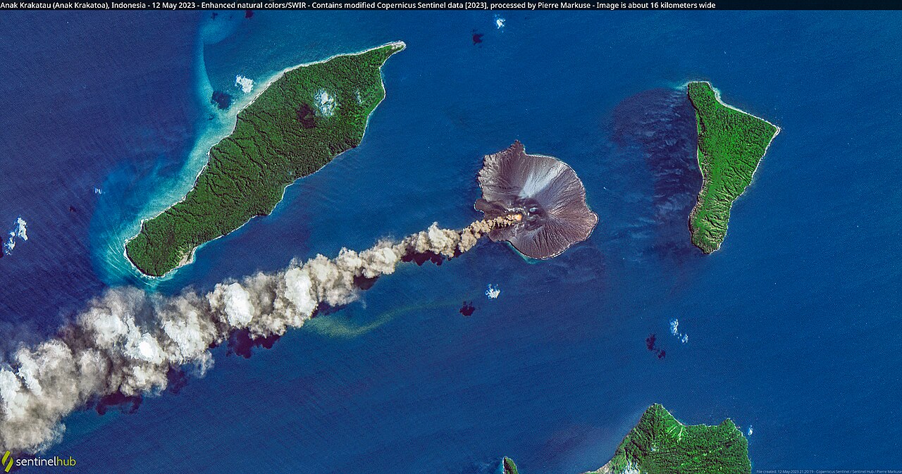 Anak Krakatau (Anak Krakatoa), Indonesia - 12 May 2023