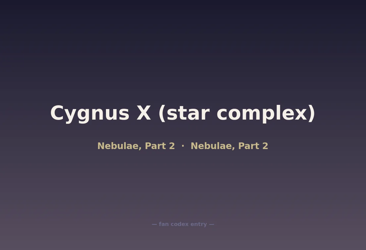 Cygnus X (star complex)