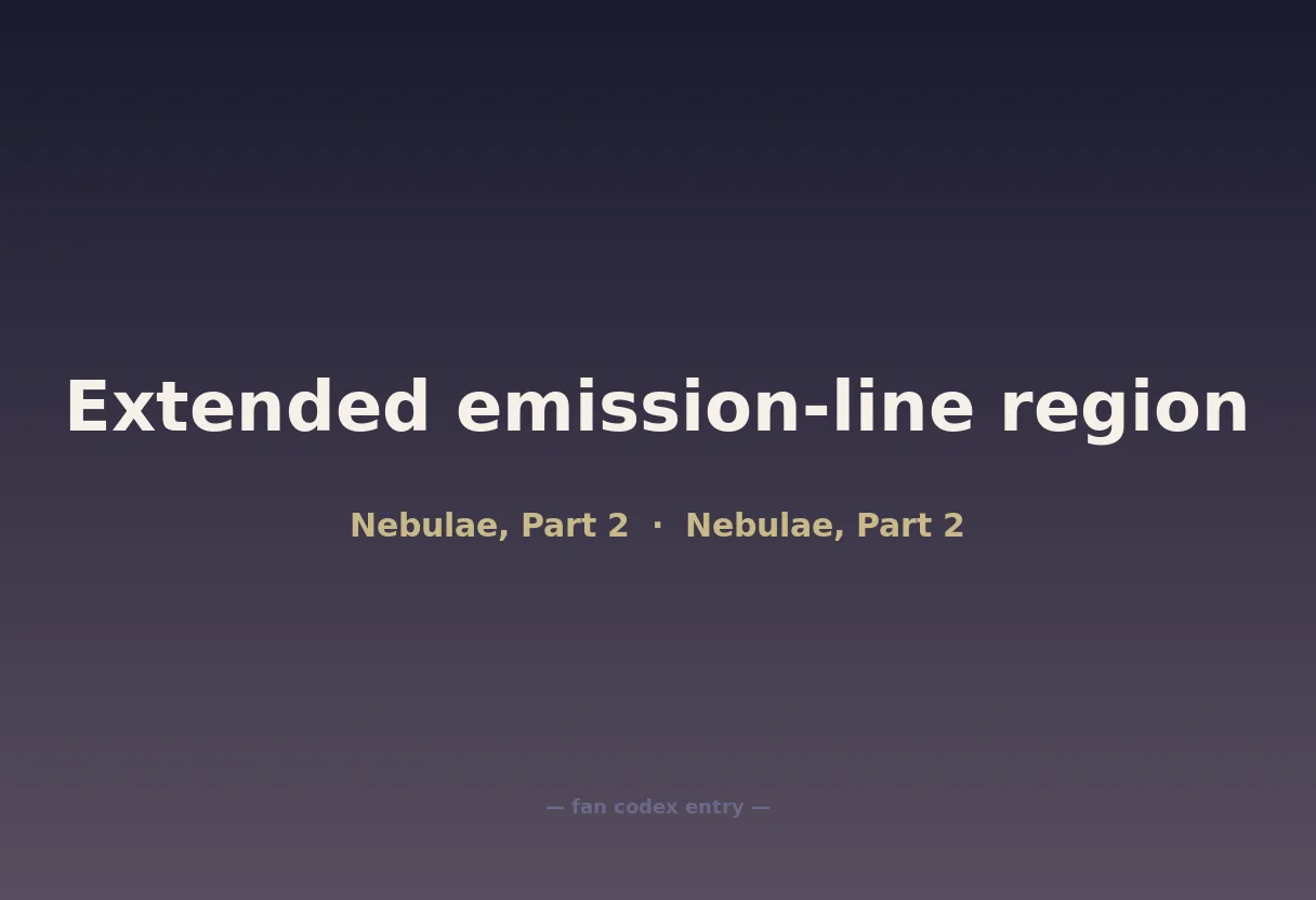 Extended emission-line region