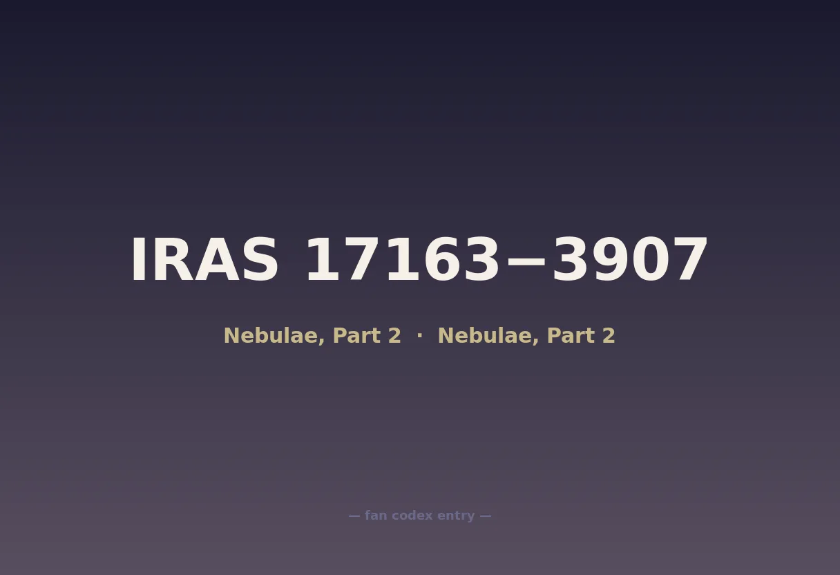 IRAS 17163−3907