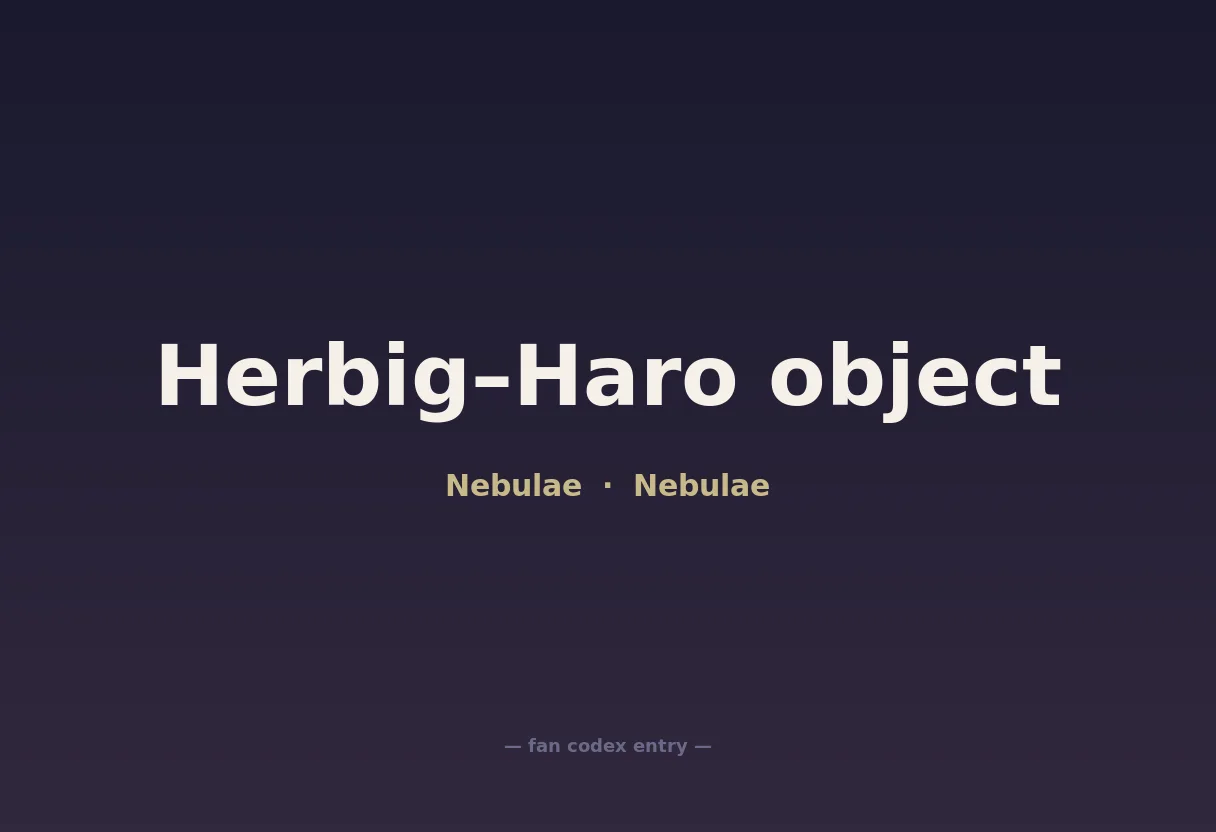 Herbig–Haro object