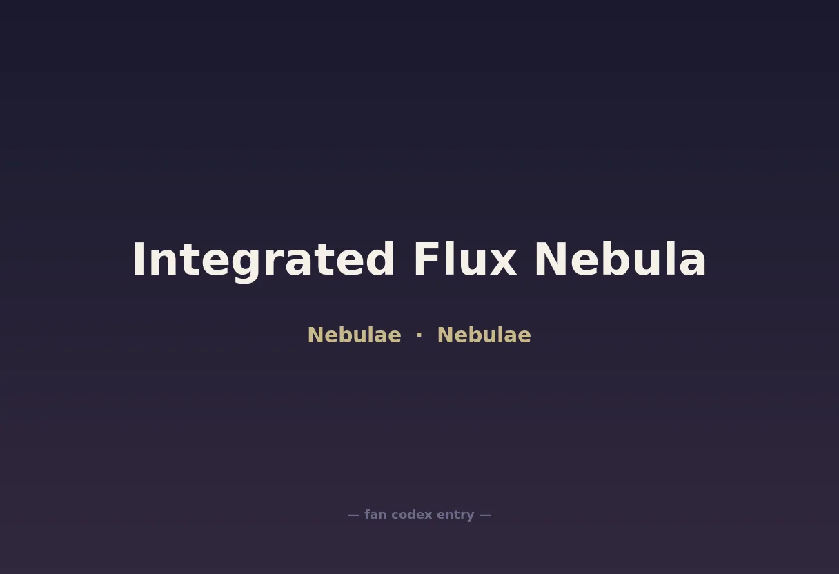 Integrated Flux Nebula