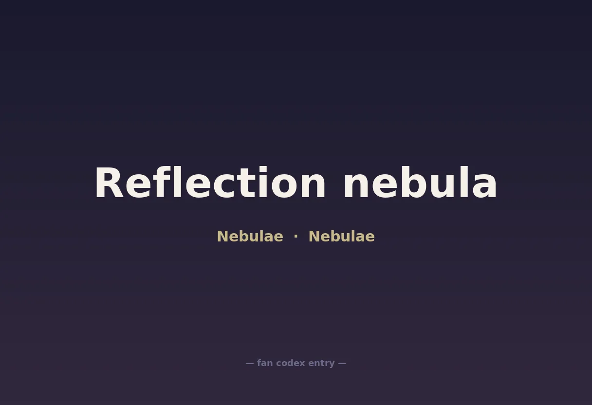 Reflection nebula
