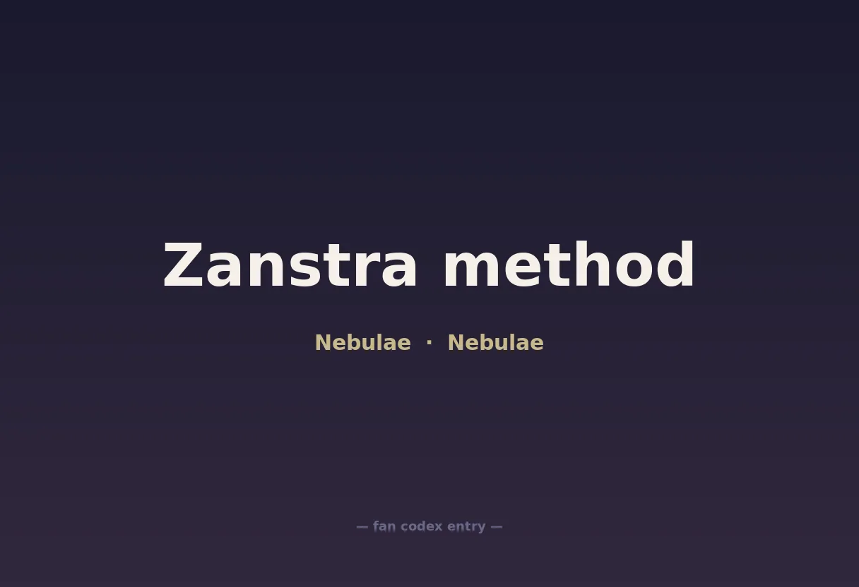 Zanstra method