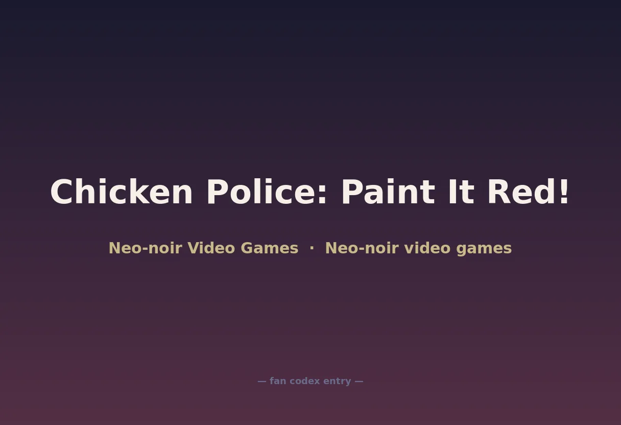 Chicken Police: Paint It Red!
