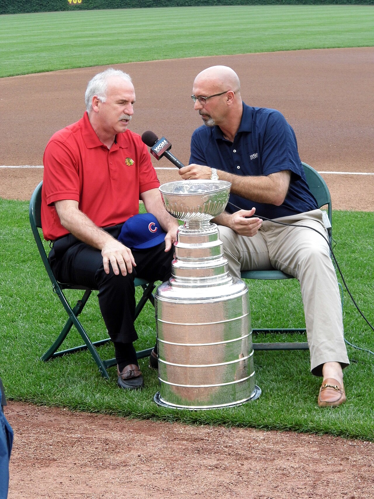 Deshaies interviewing Quenneville