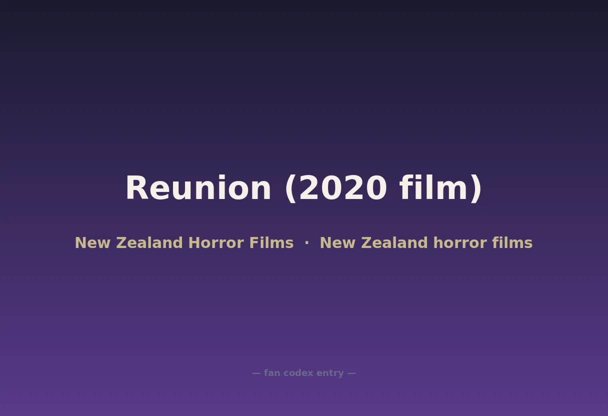 Reunion (2020 film)
