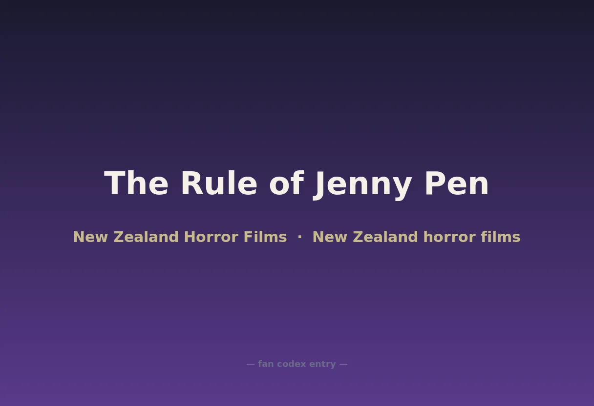 The Rule of Jenny Pen