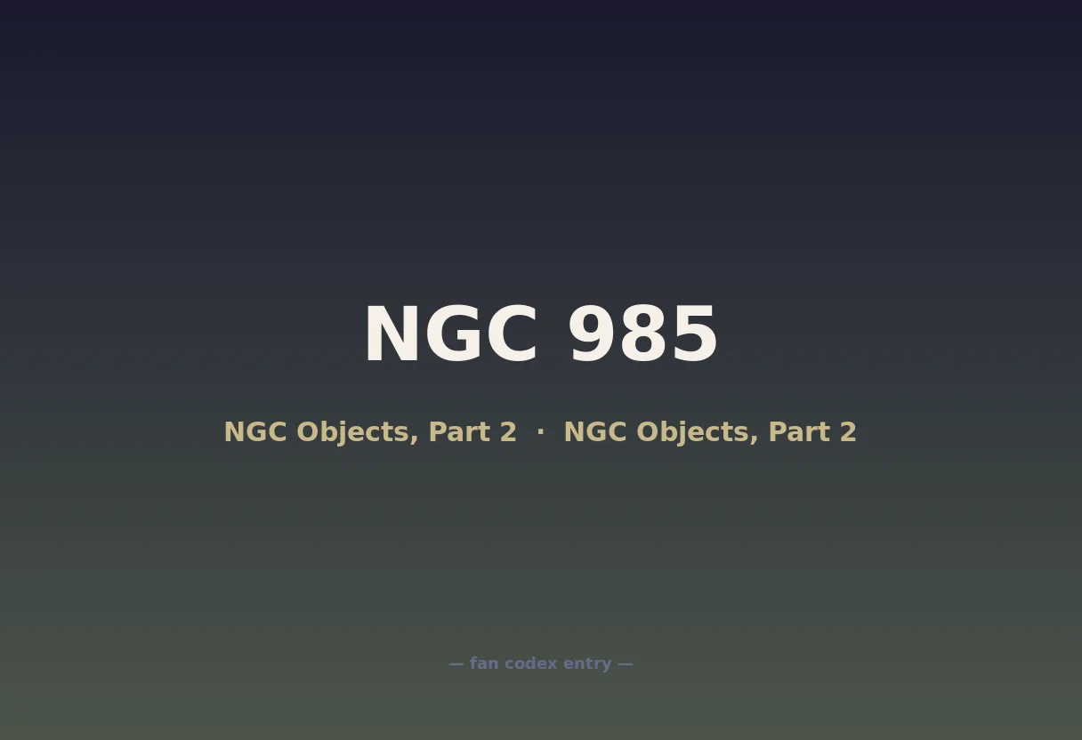 NGC 985