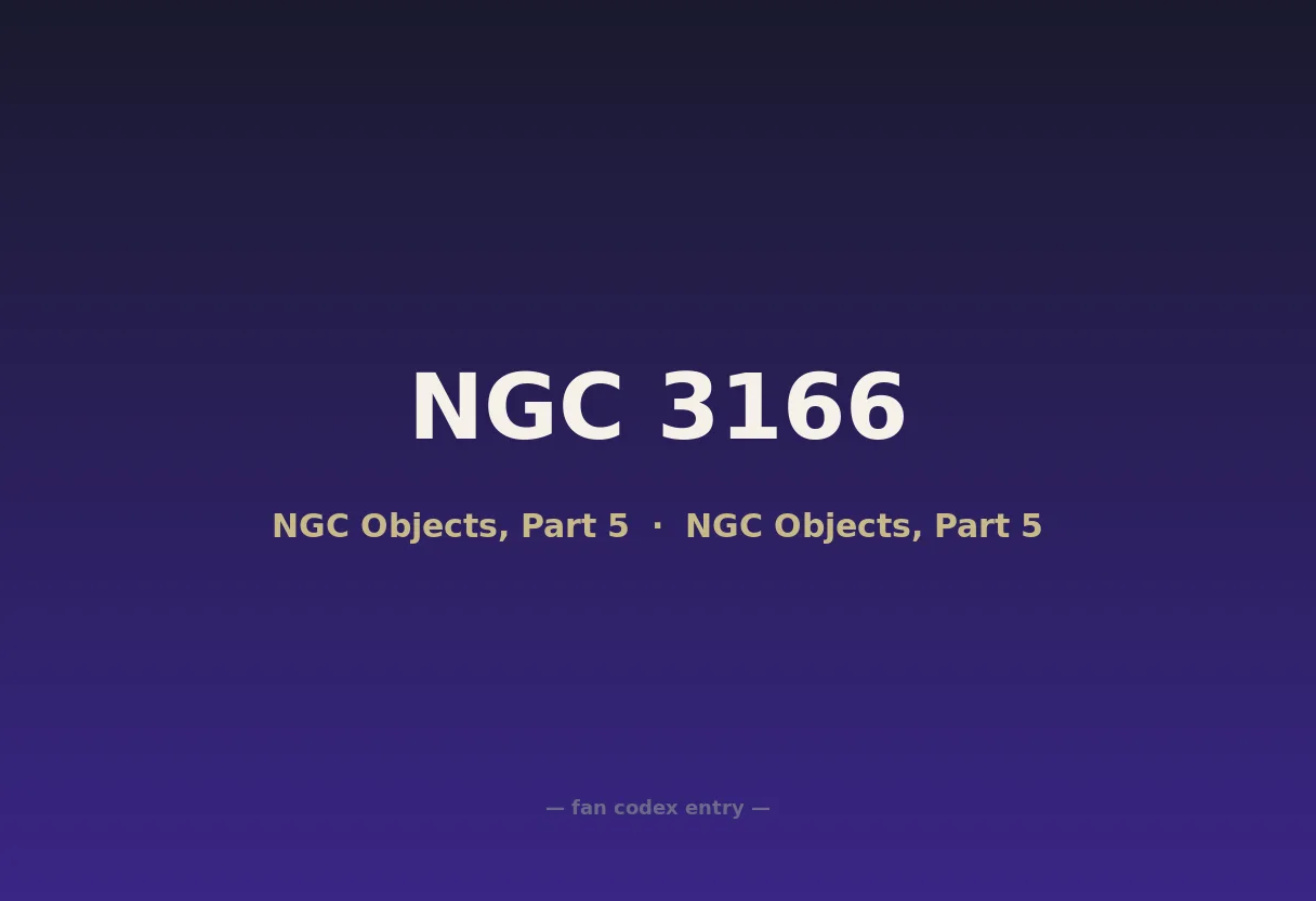 NGC 3166