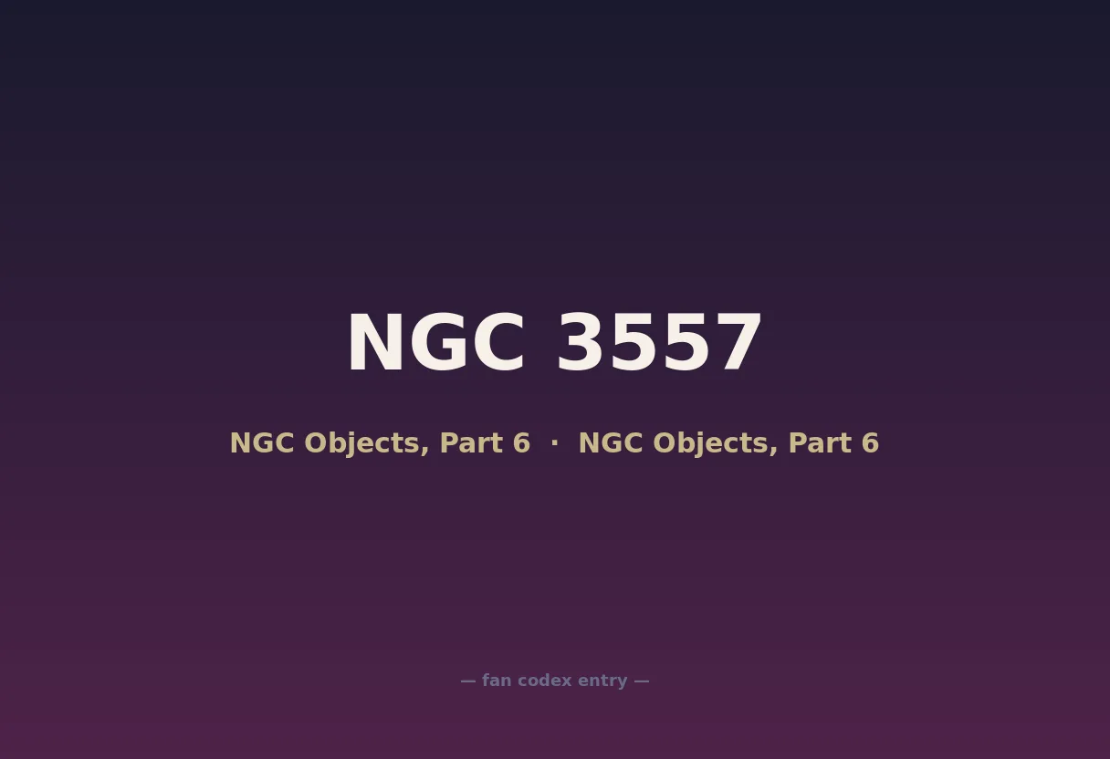 NGC 3557