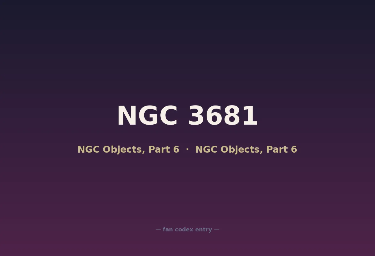 NGC 3681
