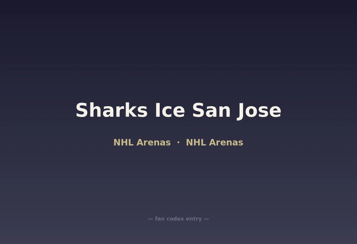 Sharks Ice San Jose
