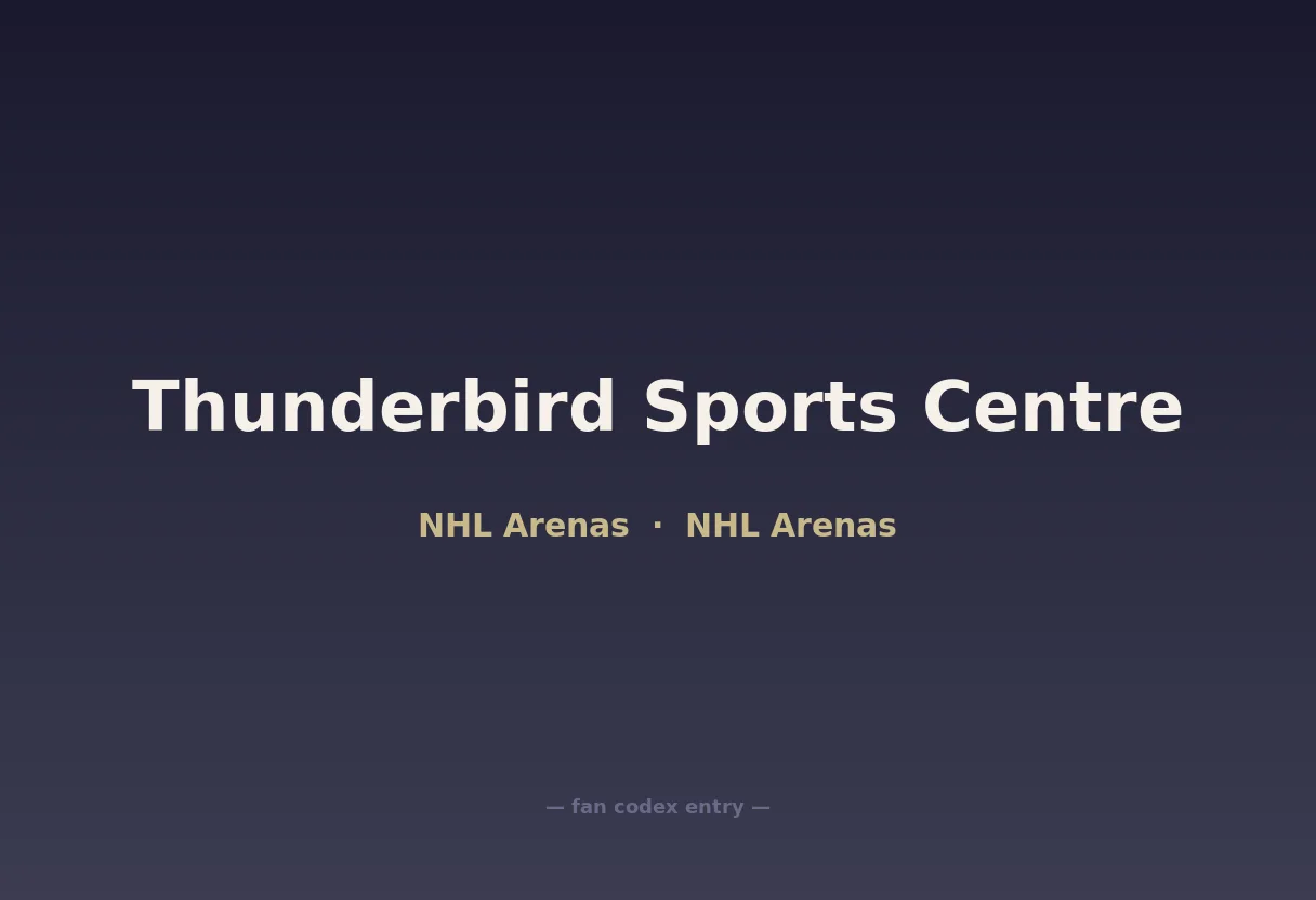 Thunderbird Sports Centre
