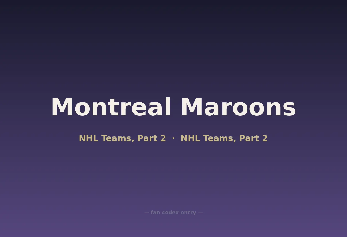 Montreal Maroons
