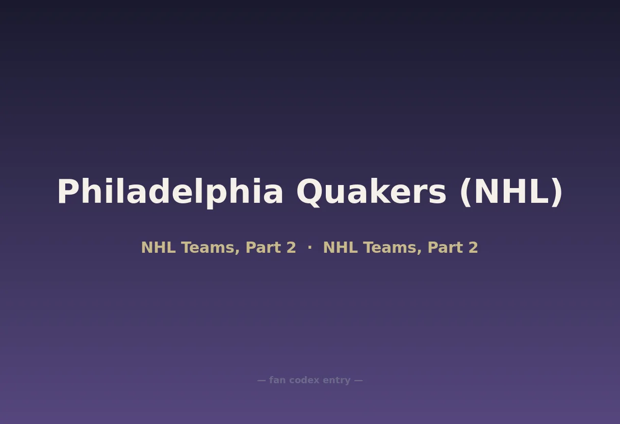 Philadelphia Quakers (NHL)