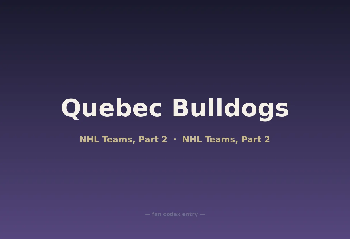 Quebec Bulldogs