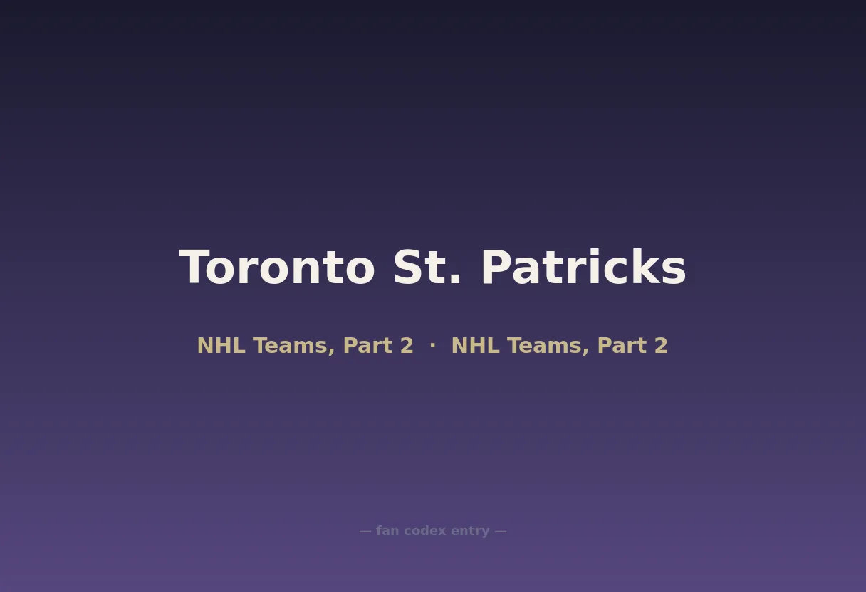 Toronto St. Patricks