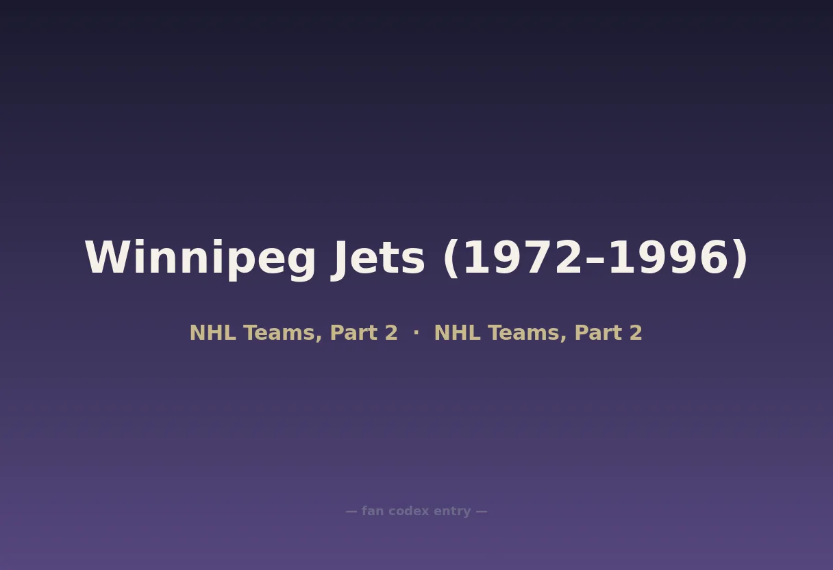 Winnipeg Jets (1972–1996)