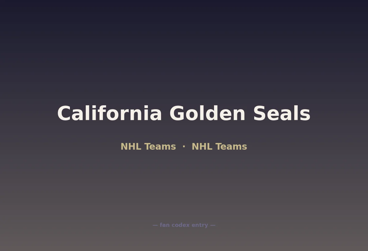 California Golden Seals